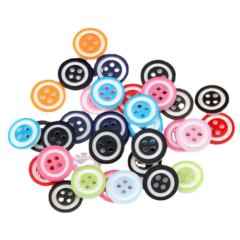 100 Pcs 12.5mm Double Layer Colorful Four Hole Children's Clothing DIY Buttons Plastic Buttons
100 Pcs 12.5mm Double Layer Colorful Four Hole Children's Clothing DIY Buttons Plastic Buttons