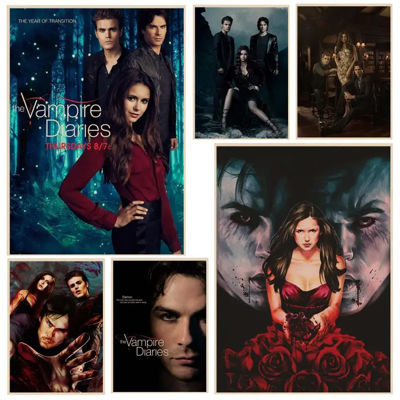 The Vampire Diaries Classic Anime Poster Decoracion Painting Wall Art Kraft Paper Stickers Wall Painting
The Vampire Diaries Classic Anime Poster Decoracion Painting Wall Art Kraft Paper Stickers Wall Painting