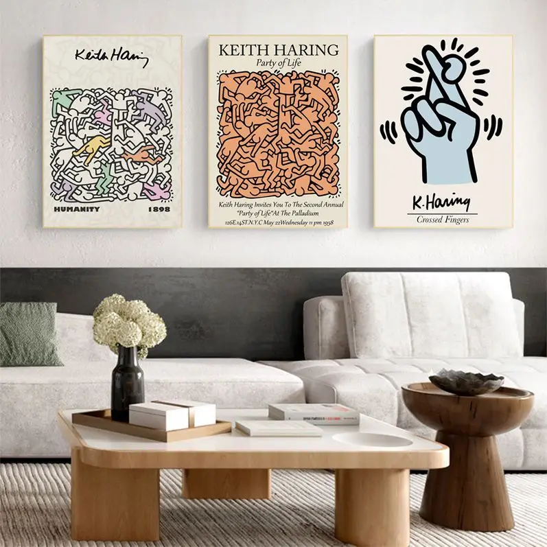 Keith-Haring-Works-Colorful-Print Self-adhesive Art Poster Vintage Room Bar Cafe Decor Home Decor
Keith-Haring-Works-Colorful-Print Self-adhesive Art Poster Vintage Room Bar Cafe Decor Home Decor