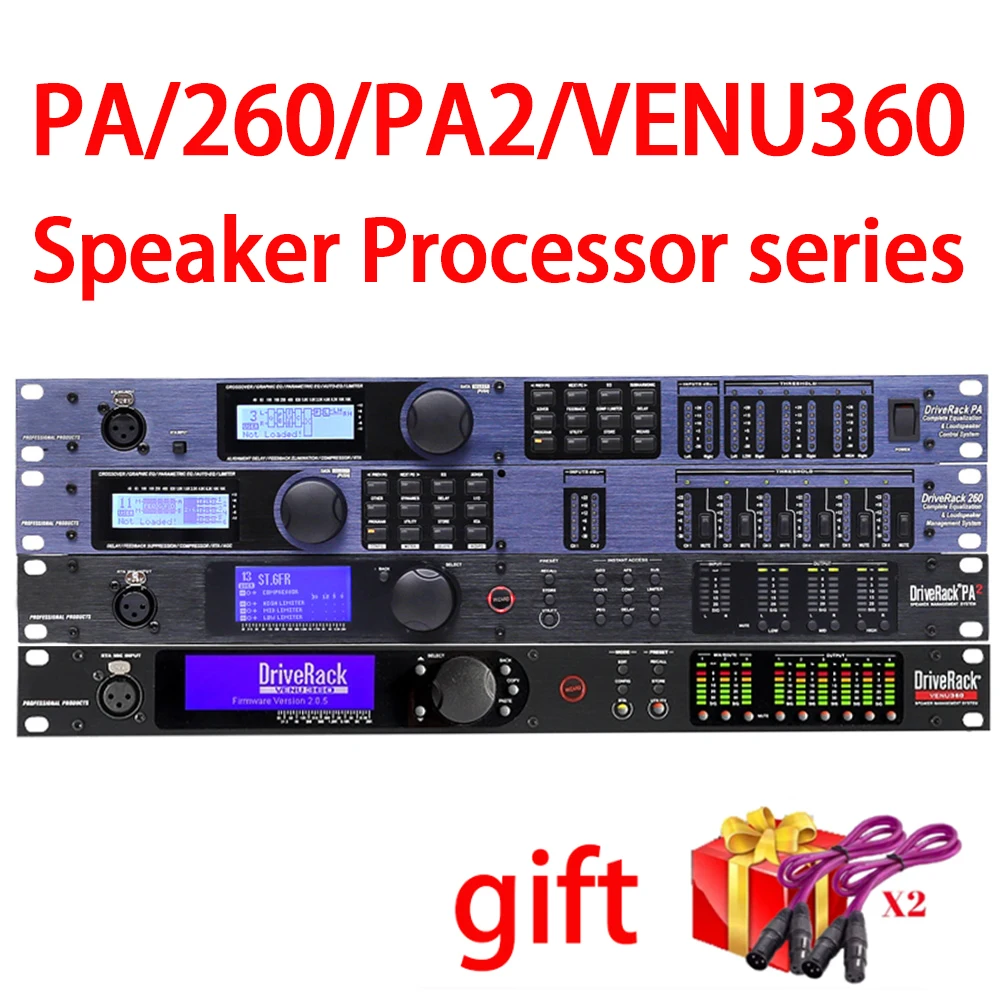 

PA 260 PA2 VENU360 Professional Processor Stage Performance Professional Digital Audio Processor Feedback Suppressor In and Out