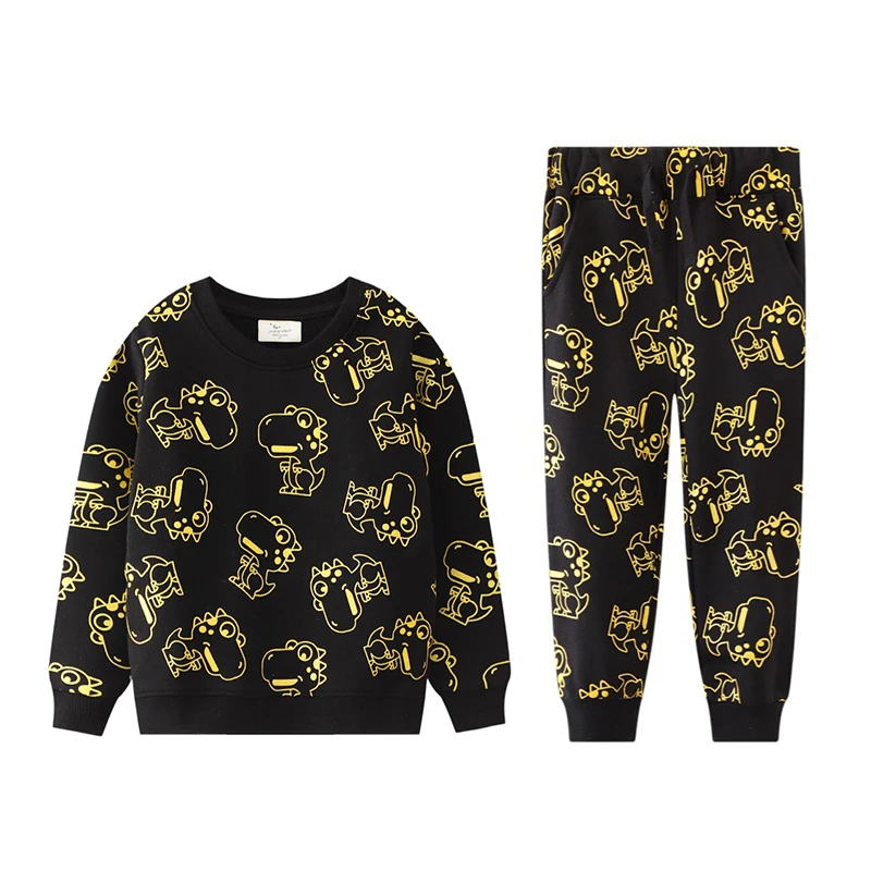 Fashion Toddler Baby Boys Fall Clothes Sets Baby Girl Clothing Set Kids Golden Dinosaur Sweatshirt Pants 2Pcs Suits Outfits
Fashion Toddler Baby Boys Fall Clothes Sets Baby Girl Clothing Set Kids Golden Dinosaur Sweatshirt Pants 2Pcs Suits Outfits