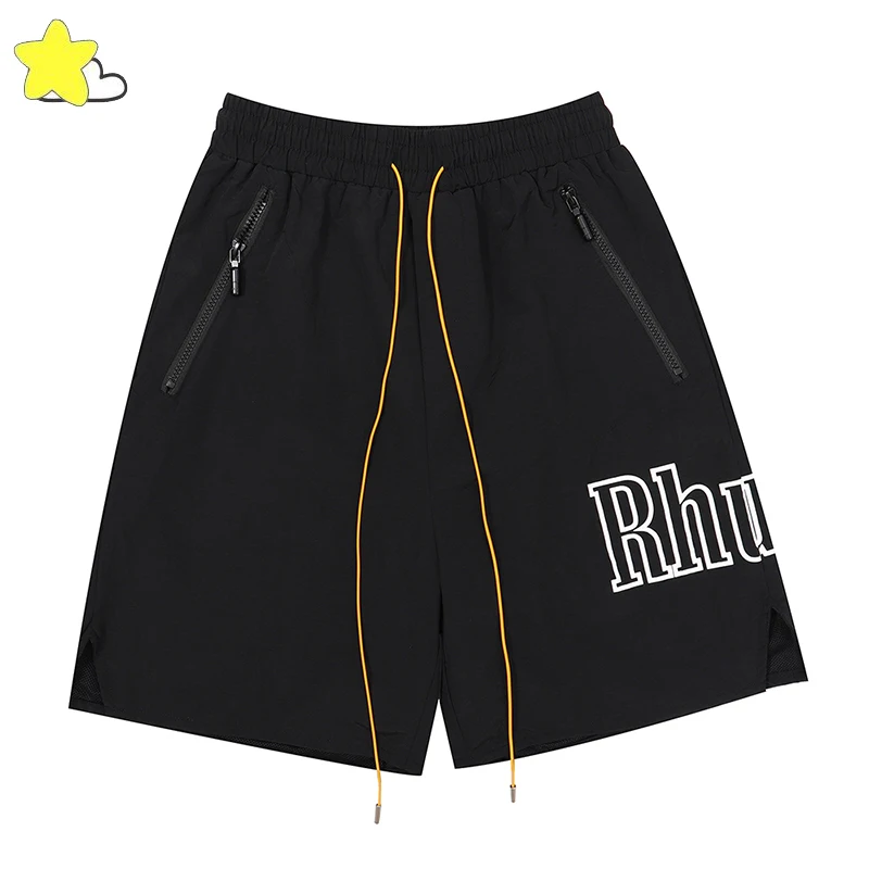 Black RHUDE Shorts Men Women High Quality Letter Printing Logo Drawstring Zipper Pocket Casual Rhude Breeches
Black RHUDE Shorts Men Women High Quality Letter Printing Logo Drawstring Zipper Pocket Casual Rhude Breeches