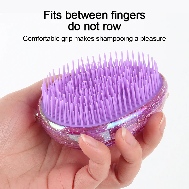 1PC Egg Shape Glitter Anti Static Massage Hairbrush Tangle Straight Hair Brush Anti-knotting Hair Smoothing Comb Styling Tools
1PC Egg Shape Glitter Anti Static Massage Hairbrush Tangle Straight Hair Brush Anti-knotting Hair Smoothing Comb Styling Tools