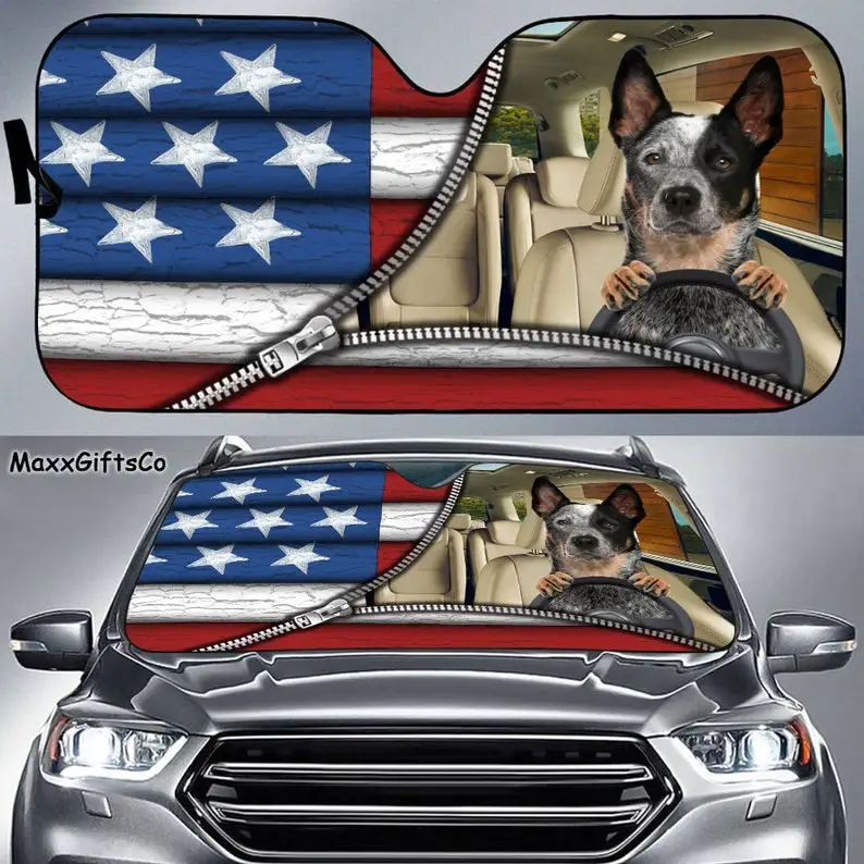 Australian Cattle Dog Car Sun Shade, Dog Windshield, Dog Sunshade, Dog Car Accessories, Car Decoration, Gift For Dad, Mom
Australian Cattle Dog Car Sun Shade, Dog Windshield, Dog Sunshade, Dog Car Accessories, Car Decoration, Gift For Dad, Mom