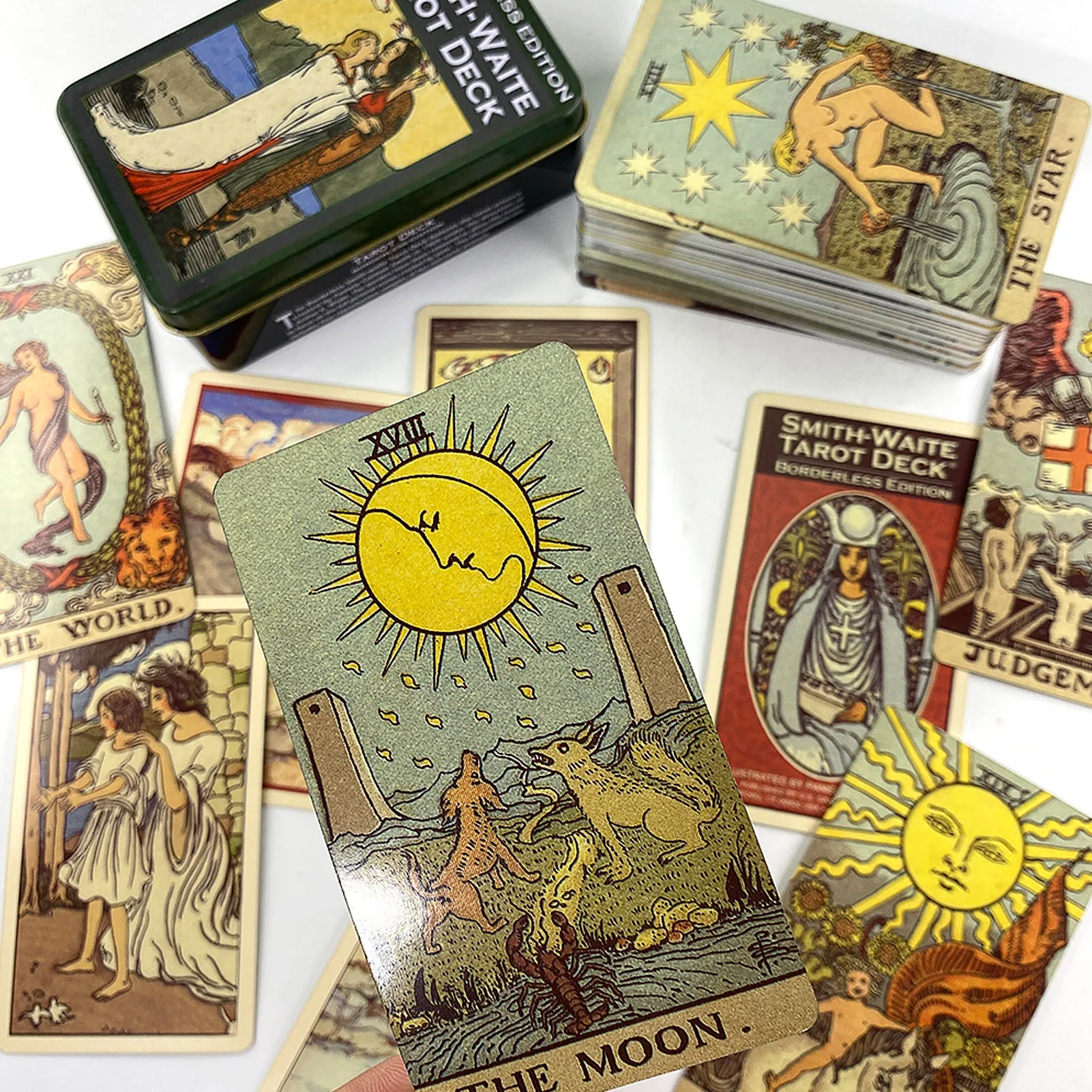 Light Seers Tarot Deck In A Tin Box Gilded Edge For Beginners Fortune Telling Board Game Card Light Seer's Oracle 78 Card Deck
Light Seers Tarot Deck In A Tin Box Gilded Edge For Beginners Fortune Telling Board Game Card Light Seer's Oracle 78 Card Deck