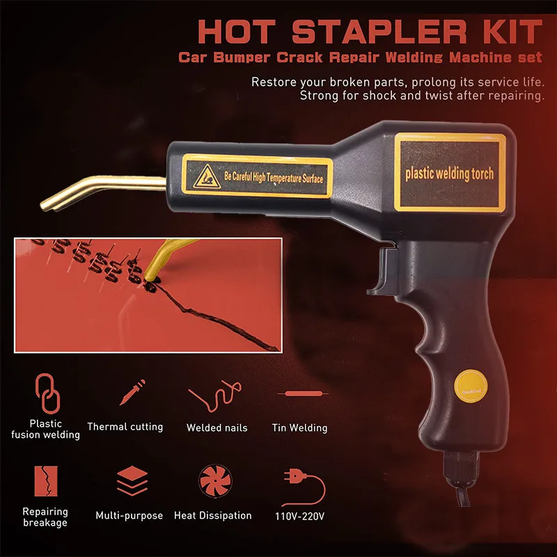 Welding Tool Machine Plastics PVC Repairing Welding Welders Garage Tool Hot Staplers Machine Staple Car Bumper Repairing Stapler
Welding Tool Machine Plastics PVC Repairing Welding Welders Garage Tool Hot Staplers Machine Staple Car Bumper Repairing Stapler