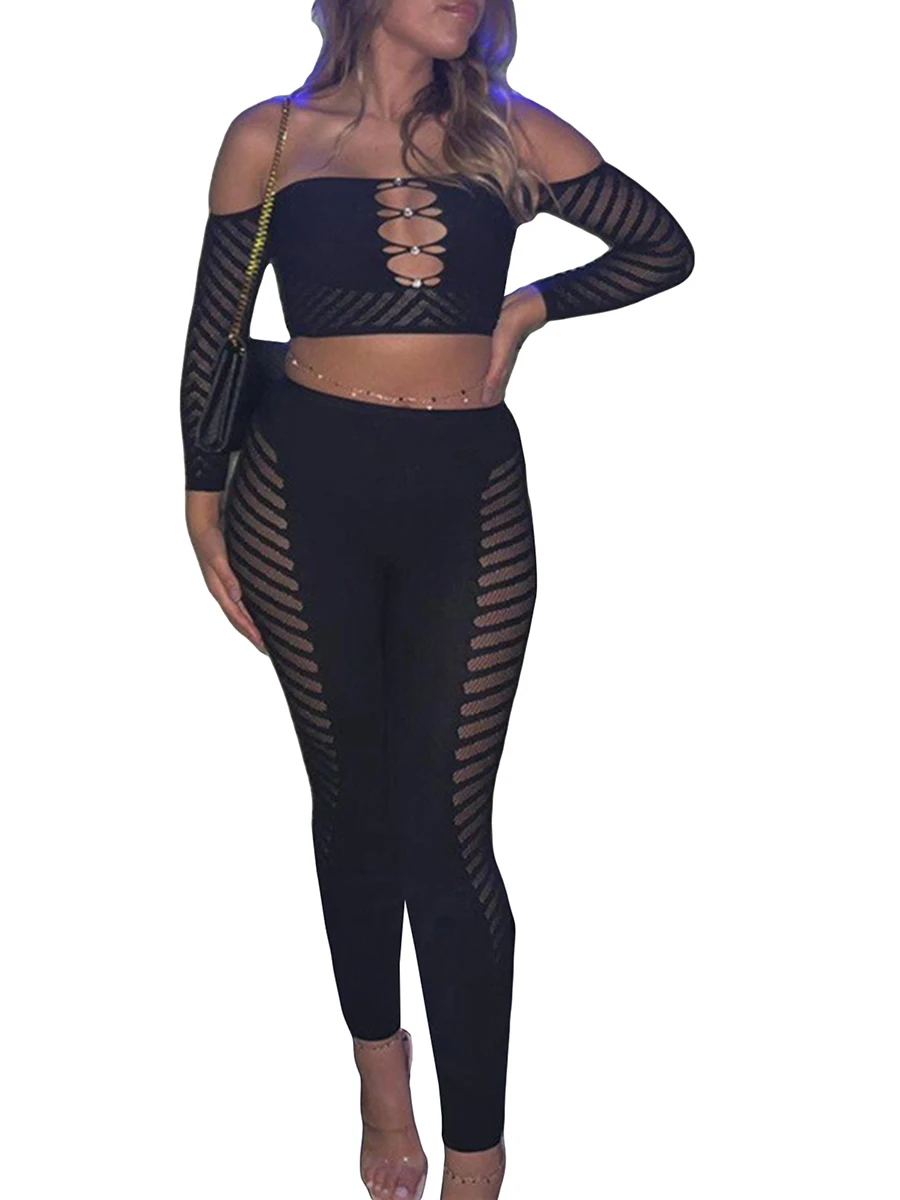 Women s 2 Piece Cual Outfits Long Sleeve Off Shoulder Tube Tops Long Crochet Hollow Skinny Pants Sets Streetwear
Women s 2 Piece Cual Outfits Long Sleeve Off Shoulder Tube Tops Long Crochet Hollow Skinny Pants Sets Streetwear