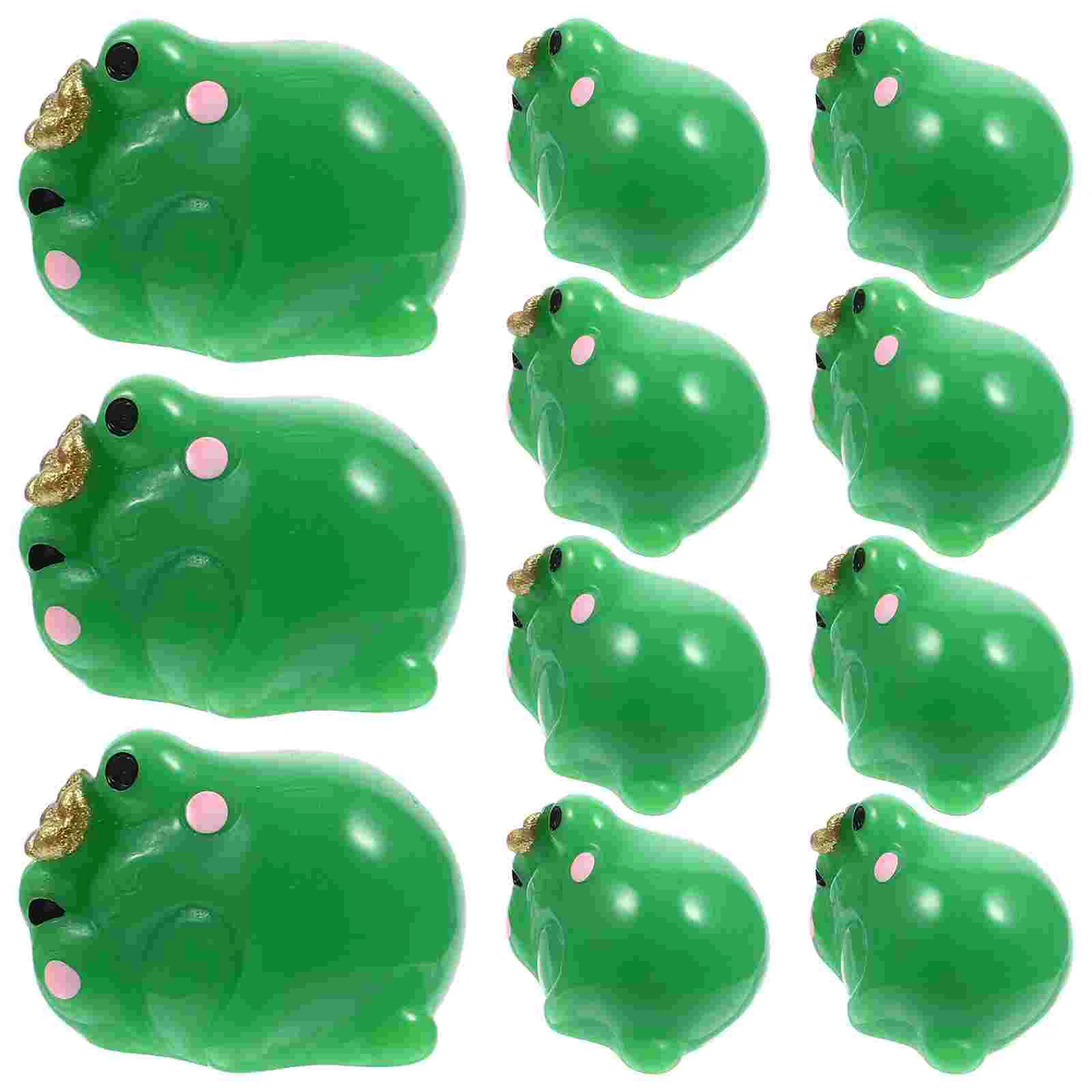 

20 Pcs Mini Frog Figurines Resin Craft Ornaments Miniature Statue Miniatures Adorn Animal Decor Garden Tiny Statues