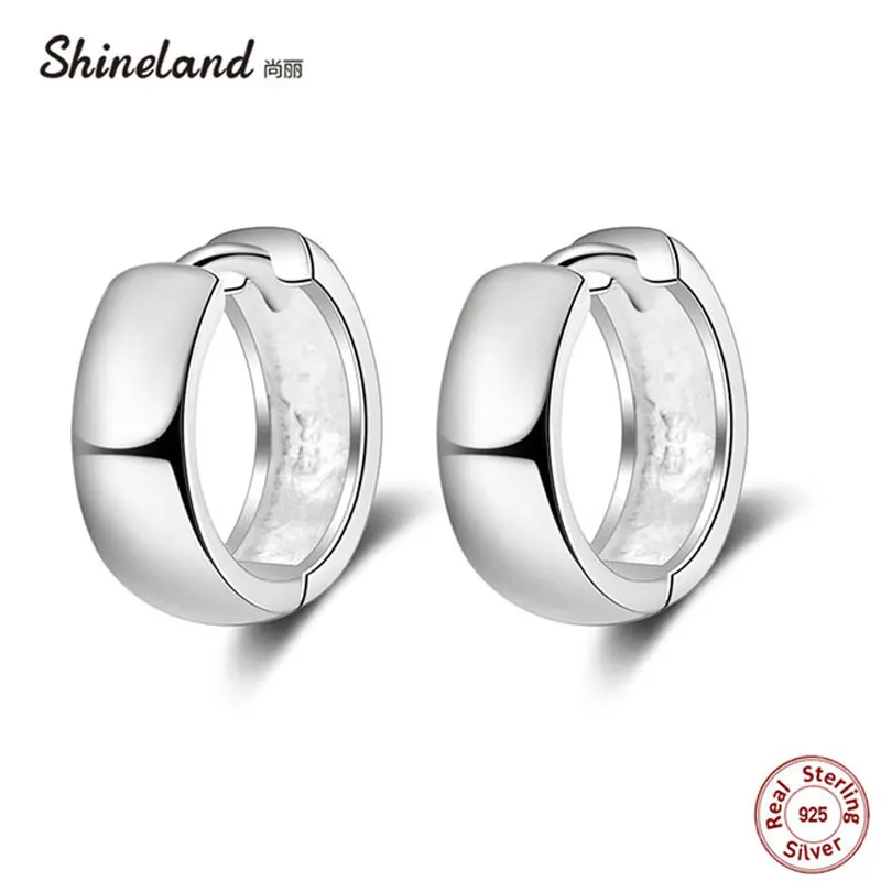 Shineland Punk Simple 925 Sterling Silver Small Circles Huggie Hoop Earrings For Women Men Brinco Bijoux Fashion Jewelry Gifts
Shineland Punk Simple 925 Sterling Silver Small Circles Huggie Hoop Earrings For Women Men Brinco Bijoux Fashion Jewelry Gifts