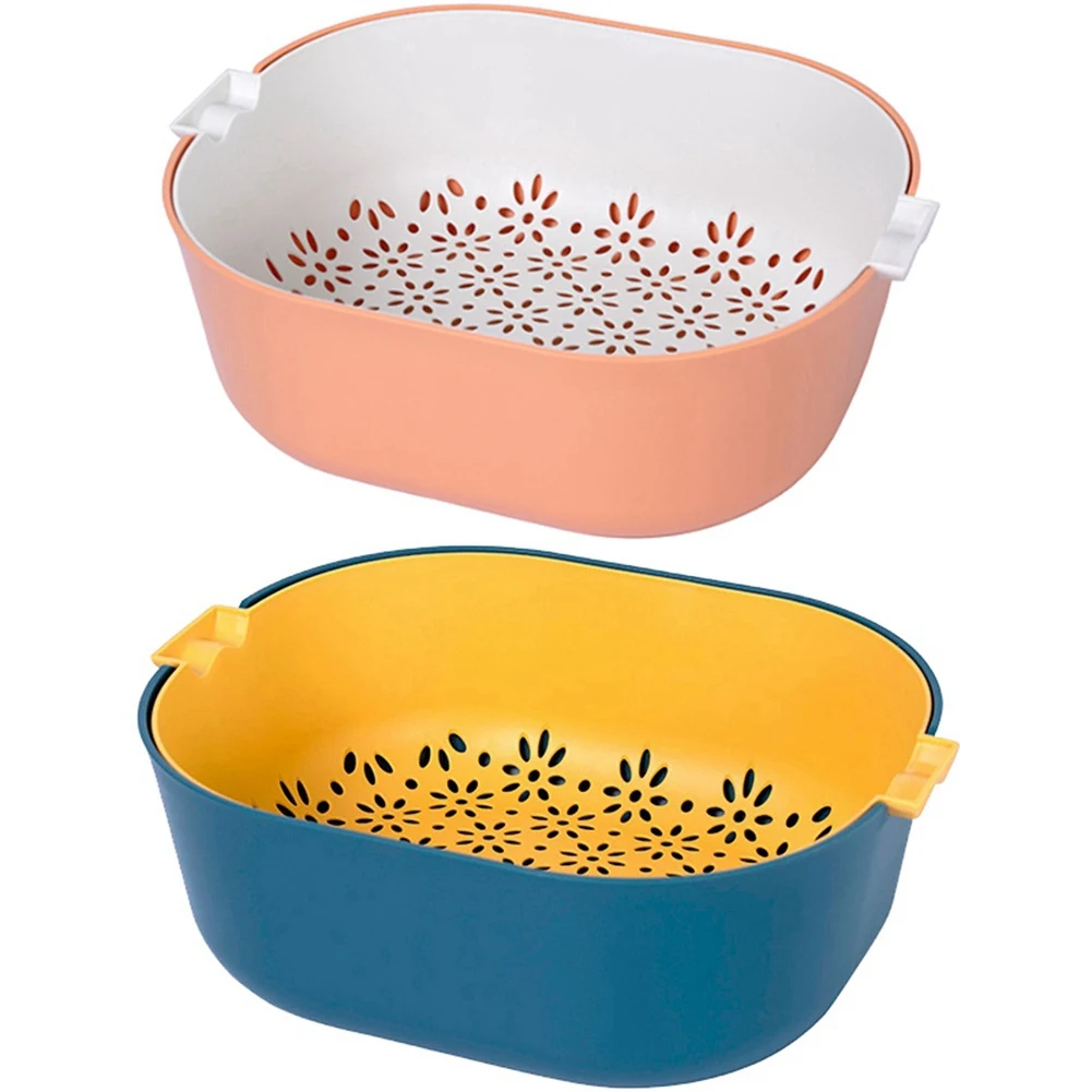 2 Pack Kitchen Strainer And Colander Set,Pasta Strainer For Noodle, Salad, Berry, Fruit, Vegetables, Dishwasher Safe
2 Pack Kitchen Strainer And Colander Set,Pasta Strainer For Noodle, Salad, Berry, Fruit, Vegetables, Dishwasher Safe