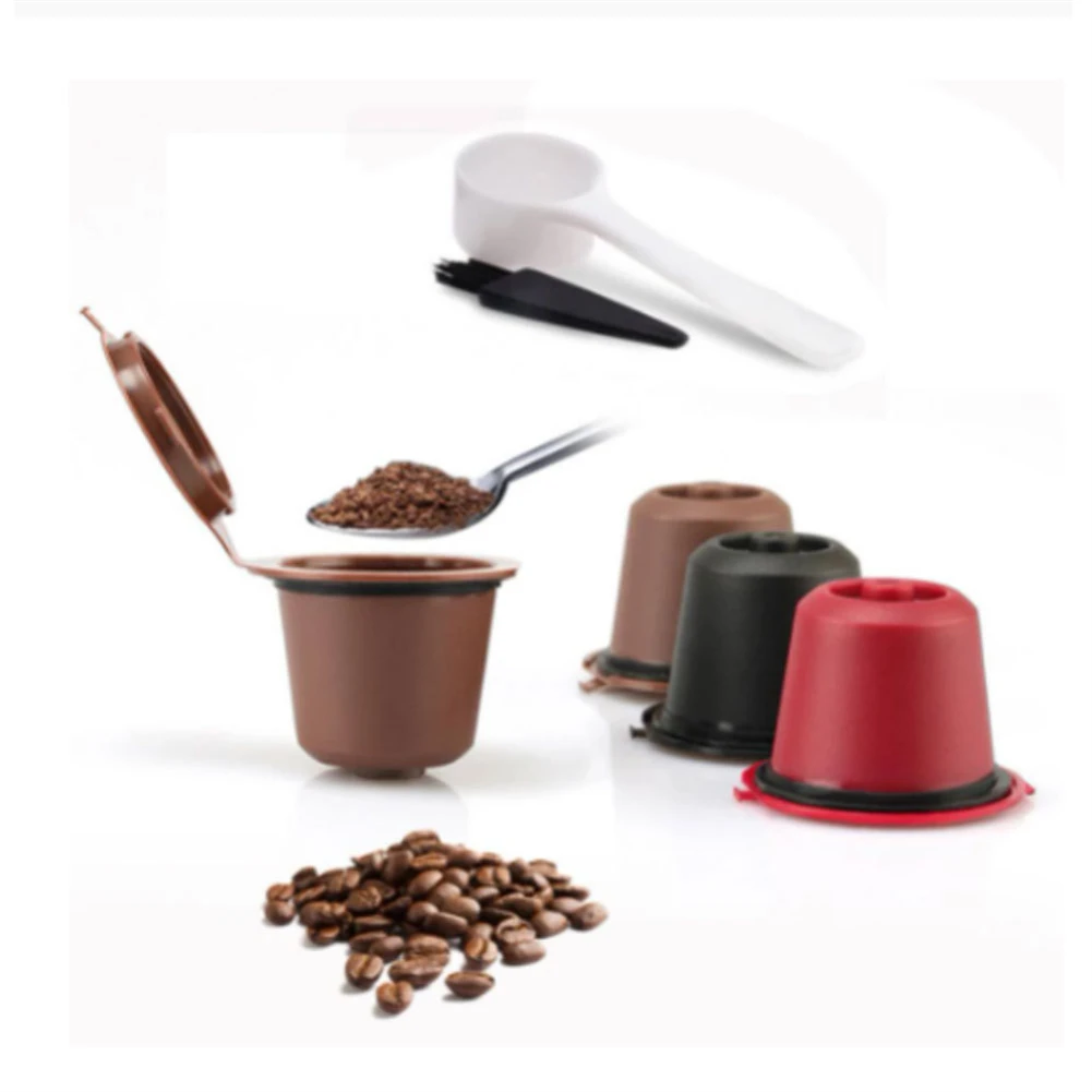 3Pcs Refillable Reusable Coffee Capsule Cups For Nespresso Coffee Machine Capsule With Brush Spoon Coffee Accessories
3Pcs Refillable Reusable Coffee Capsule Cups For Nespresso Coffee Machine Capsule With Brush Spoon Coffee Accessories