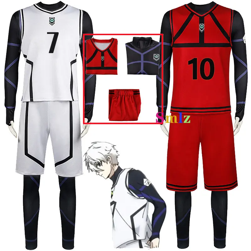 Anime Blue Lock ITOSHIRIN Red Jersey Cospaly Nagi Seishirou Costume White Football Jersey Sportswear Isagi Yoichi Cosp
Anime Blue Lock ITOSHIRIN Red Jersey Cospaly Nagi Seishirou Costume White Football Jersey Sportswear Isagi Yoichi Cosp