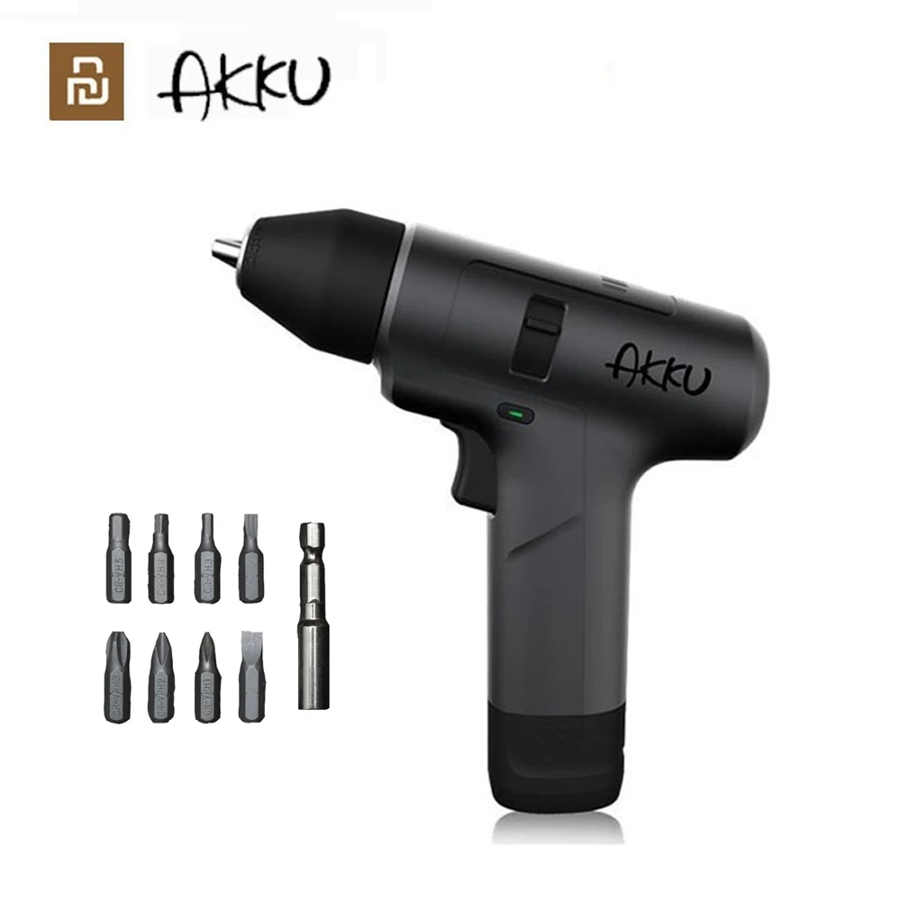 

Youpin AKKU Brushless Two-Speed Multi-Function Lithium Drill Small Body High Torque Durable Life Minimalist Design Low Noise