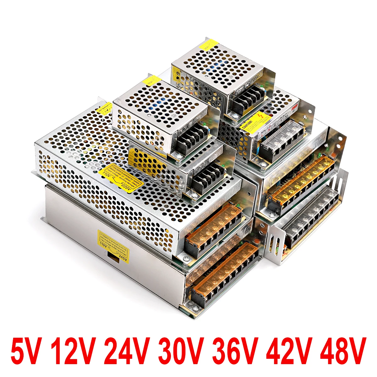 

3V 5V 9V 12V 15V 18V 24V 36V Power Supply 1A 2A 3A 5A 6A 8A 10A 20A 50A Switching Power Supply 12 V Volt 220V to 12V AC-DC SMPS