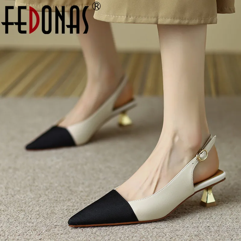 FEDONAS Women Sexy Pointed Toe Genuine Leather Pumps New Dress Party Wedding Shoes Woman High Heels Summer Sandals Shoes
FEDONAS Women Sexy Pointed Toe Genuine Leather Pumps New Dress Party Wedding Shoes Woman High Heels Summer Sandals Shoes