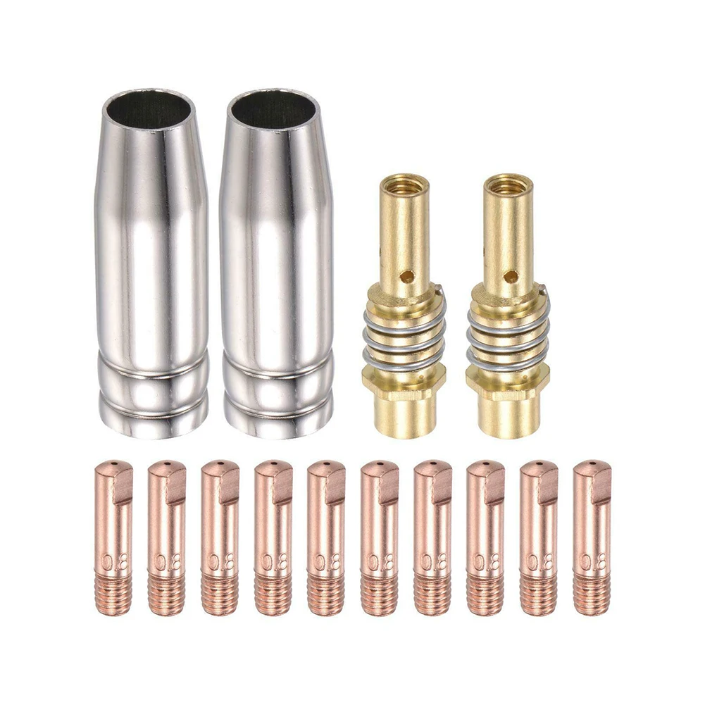 14 Pcs Tip Gas Nozzle Welding Torch Contact Contact Tip Gas Nozzle MB 15AK 0.8mm Contact Tip Melt Inert-Gas Welder Accessory
14 Pcs Tip Gas Nozzle Welding Torch Contact Contact Tip Gas Nozzle MB 15AK 0.8mm Contact Tip Melt Inert-Gas Welder Accessory
