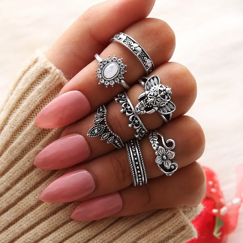 Изысканное кольцо в богемном стиле 7 шт./компл. ювелирные изделия для вечеринок с вырезами ручной работы кольцо со слоном и животным модное ж...
Изысканное кольцо в богемном стиле 7 шт./компл. ювелирные изделия для вечеринок с вырезами ручной работы кольцо со слоном и животным модное ж...