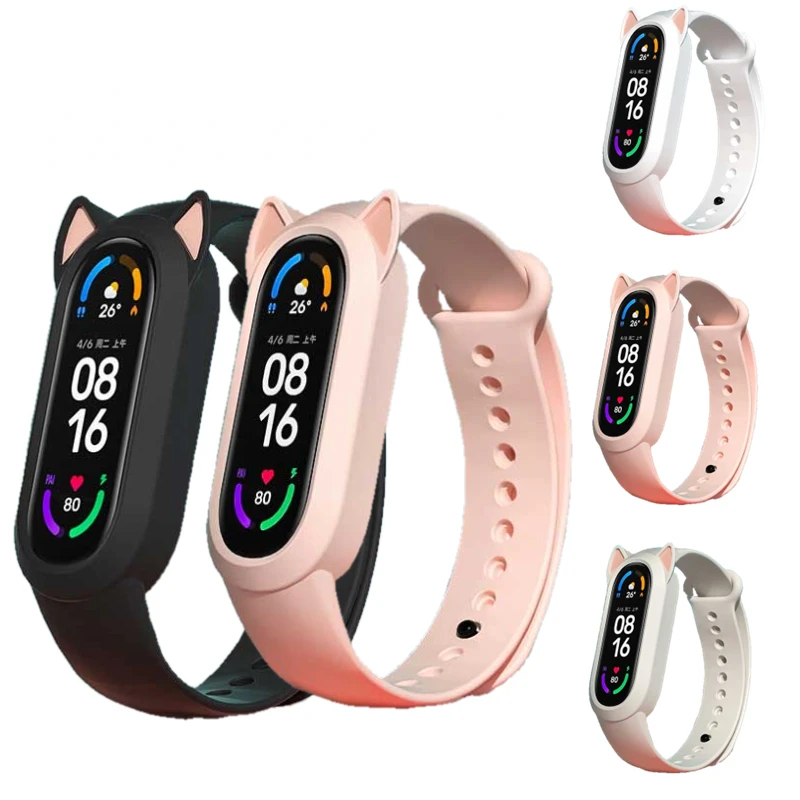 Cute Strap For Xiaomi Mi Band 7 6 5 4 Cartoon Cat Ear Case Silicone Band Replacement Belt for MiBand6 Miband5 Miband7 Wristband
Cute Strap For Xiaomi Mi Band 7 6 5 4 Cartoon Cat Ear Case Silicone Band Replacement Belt for MiBand6 Miband5 Miband7 Wristband
