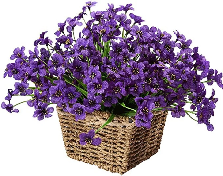 Artificial Flowers,6 Bundles Purple Fake Flowers Plant,UV Resistant No Fade Faux Flower,Hanging Plant,Garden,Wedding,Farmhouse
Artificial Flowers,6 Bundles Purple Fake Flowers Plant,UV Resistant No Fade Faux Flower,Hanging Plant,Garden,Wedding,Farmhouse
