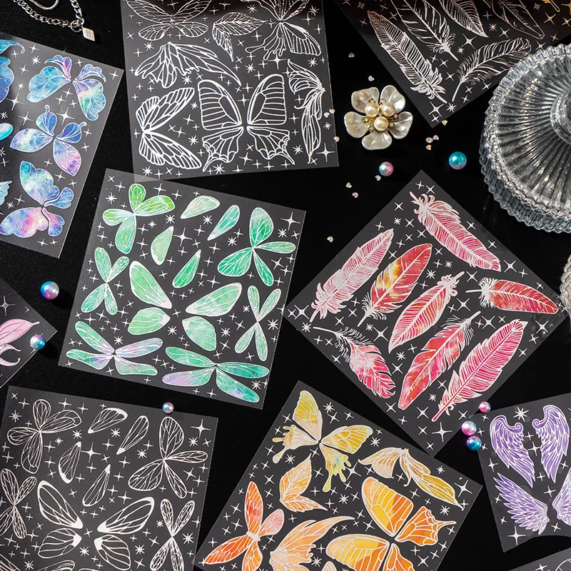6 Types Wing Three-dimensional Silver Printing Materials Notebook Custom Label Sticker Art Supplies Anime Stickers Kids Vintage
6 Types Wing Three-dimensional Silver Printing Materials Notebook Custom Label Sticker Art Supplies Anime Stickers Kids Vintage