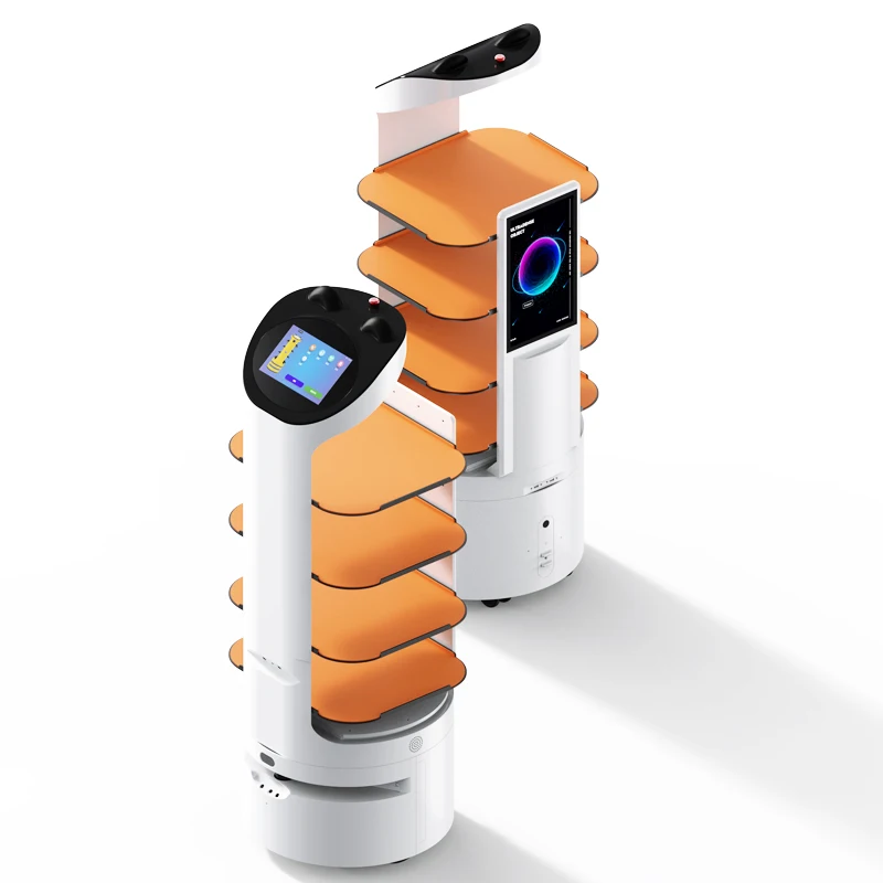 New Type Of Automatic Mobile Food Delivery Robot For Catering And Hotel Services Automatic Food Truck
New Type Of Automatic Mobile Food Delivery Robot For Catering And Hotel Services Automatic Food Truck