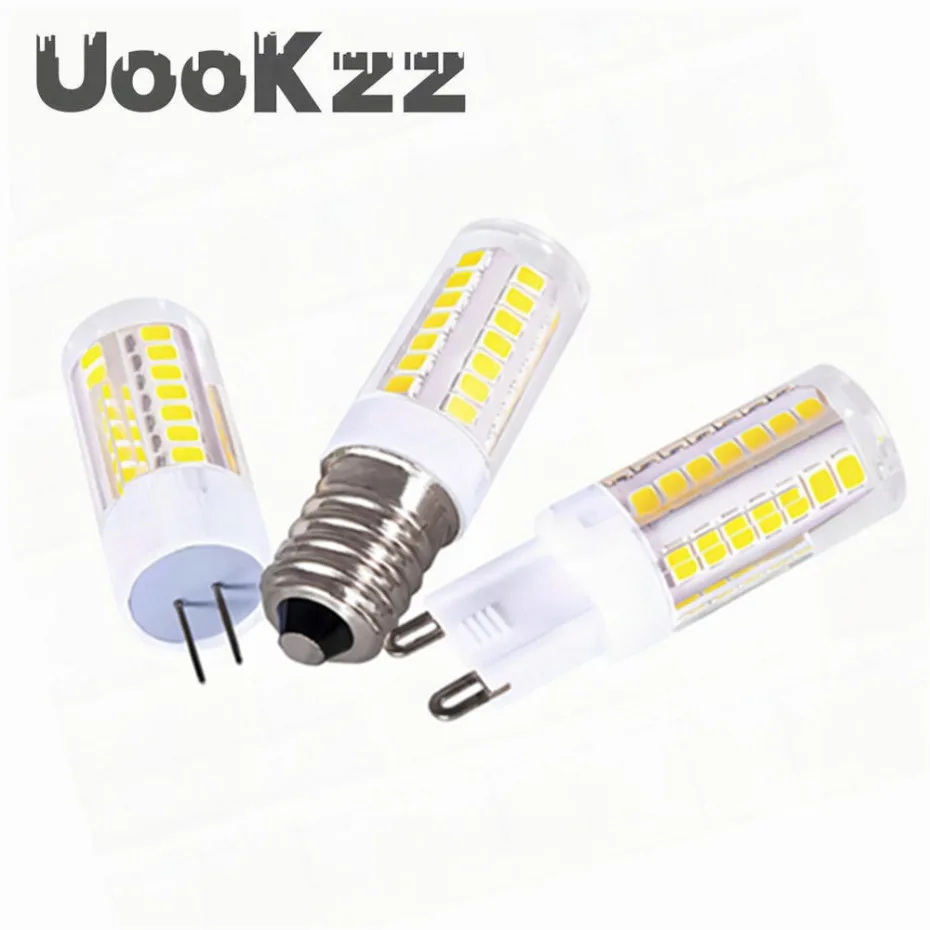 

UooKzz LED Bulb 3W 5W 7W G4 G9 E14 LED Lamp AC 220V LED Corn Bulb SMD2835 360 Beam Angle Replace Halogen Chandelier Lights