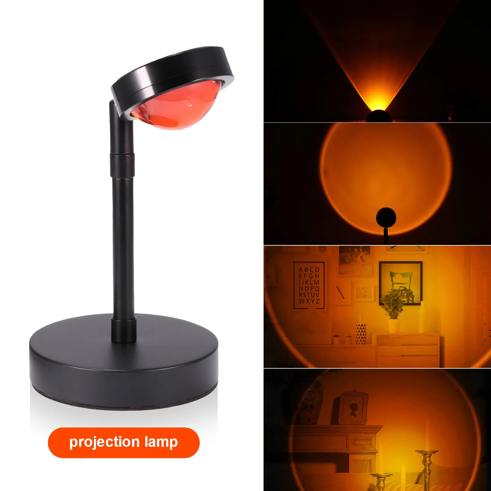 Atmosphere Led Night Light Rainbow Sunset Projector Lamp For Home Coffe Shop Background Wall Decoration USB Operate Table Lamp
Atmosphere Led Night Light Rainbow Sunset Projector Lamp For Home Coffe Shop Background Wall Decoration USB Operate Table Lamp