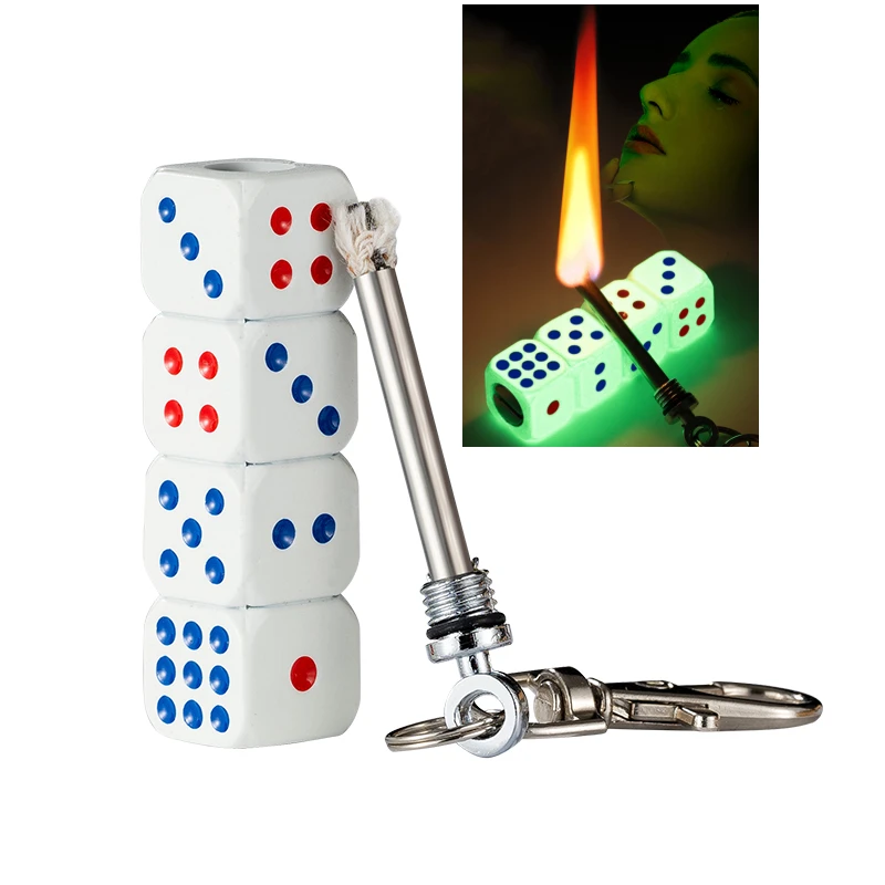 Dice-Shaped Kerosene Lighter Metal Body Outdoor Camping Survival Barbecue Keychain Waterproof Lighter Men'S Small Gift
Dice-Shaped Kerosene Lighter Metal Body Outdoor Camping Survival Barbecue Keychain Waterproof Lighter Men'S Small Gift