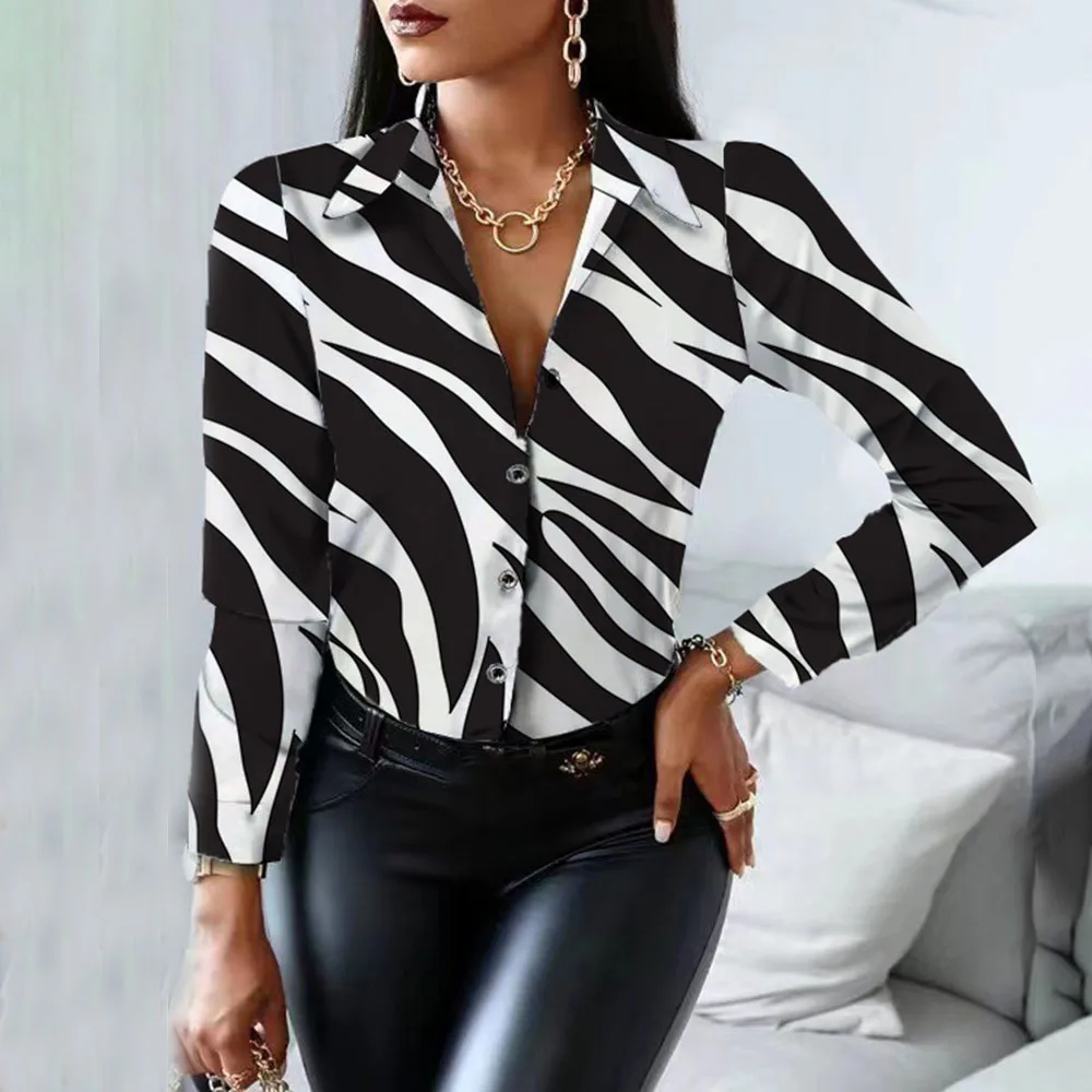 Casual Button Print Shirt Blouse Woman Spring V-neck Long Sleeve Shirts Tops Women 2022 White Elegant Slim Blouses Top Femme
Casual Button Print Shirt Blouse Woman Spring V-neck Long Sleeve Shirts Tops Women 2022 White Elegant Slim Blouses Top Femme
