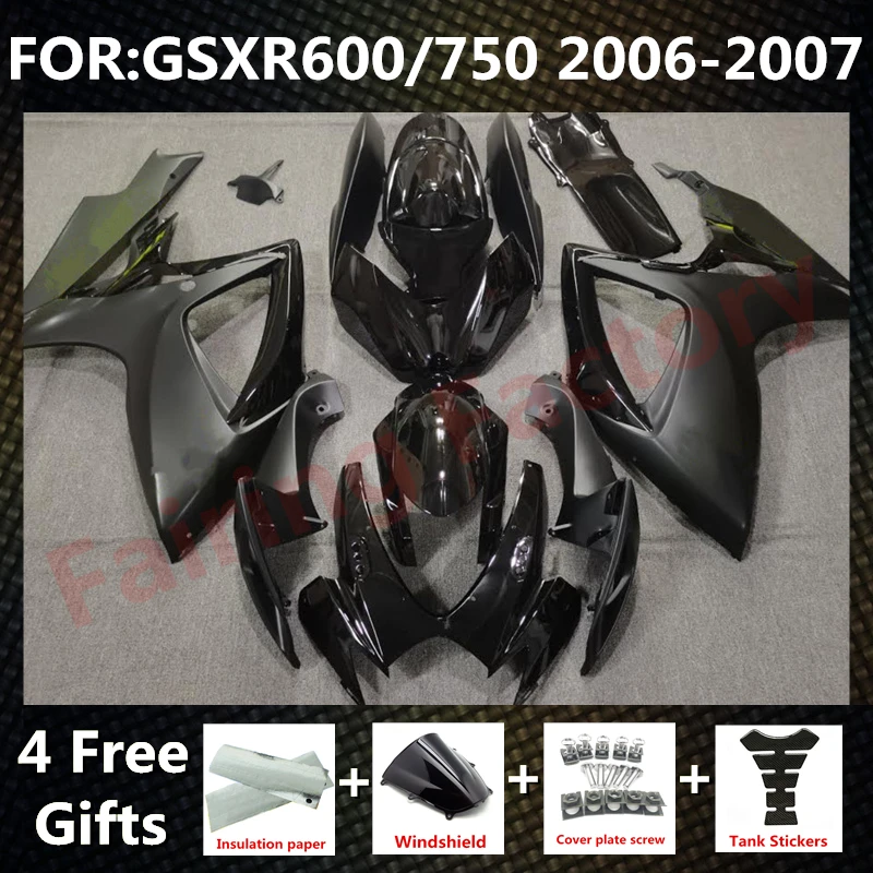 NEW ABS Motorcycle Whole Fairing kit fit for GSXR600 750 06 07 GSXR 600 GSX-R750 K6 2006 2007 full Fairings kits set black
NEW ABS Motorcycle Whole Fairing kit fit for GSXR600 750 06 07 GSXR 600 GSX-R750 K6 2006 2007 full Fairings kits set black