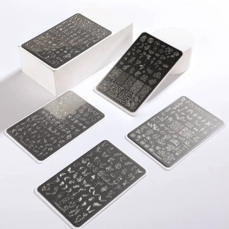 14.5X9.5cm Butterfly/Leaves/Flower Design Nail Art Stamping Plates Stainless Steel Tool Image Painting Stencils Decal Templates
14.5X9.5cm Butterfly/Leaves/Flower Design Nail Art Stamping Plates Stainless Steel Tool Image Painting Stencils Decal Templates