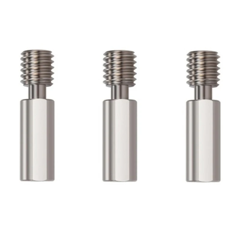 3Pcs H2 Extruder Heat Break All Metal Titanium Alloy 3D Printer Parts For B1 Ender 3 V2.0 Anet A8 Upgrade Hotend Kits
3Pcs H2 Extruder Heat Break All Metal Titanium Alloy 3D Printer Parts For B1 Ender 3 V2.0 Anet A8 Upgrade Hotend Kits