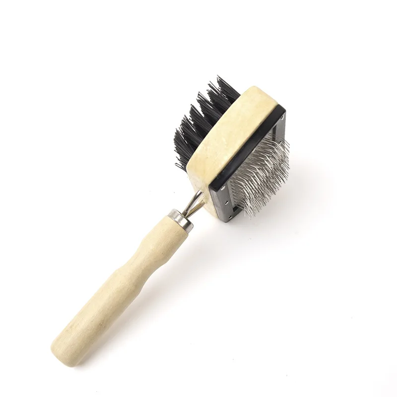 Pet Grooming Comb Large Wooden Handle Needle Comb for Hair Pet Brush Two-sided Beauty Bristle Brush Dog Accessories Comfortable
Pet Grooming Comb Large Wooden Handle Needle Comb for Hair Pet Brush Two-sided Beauty Bristle Brush Dog Accessories Comfortable