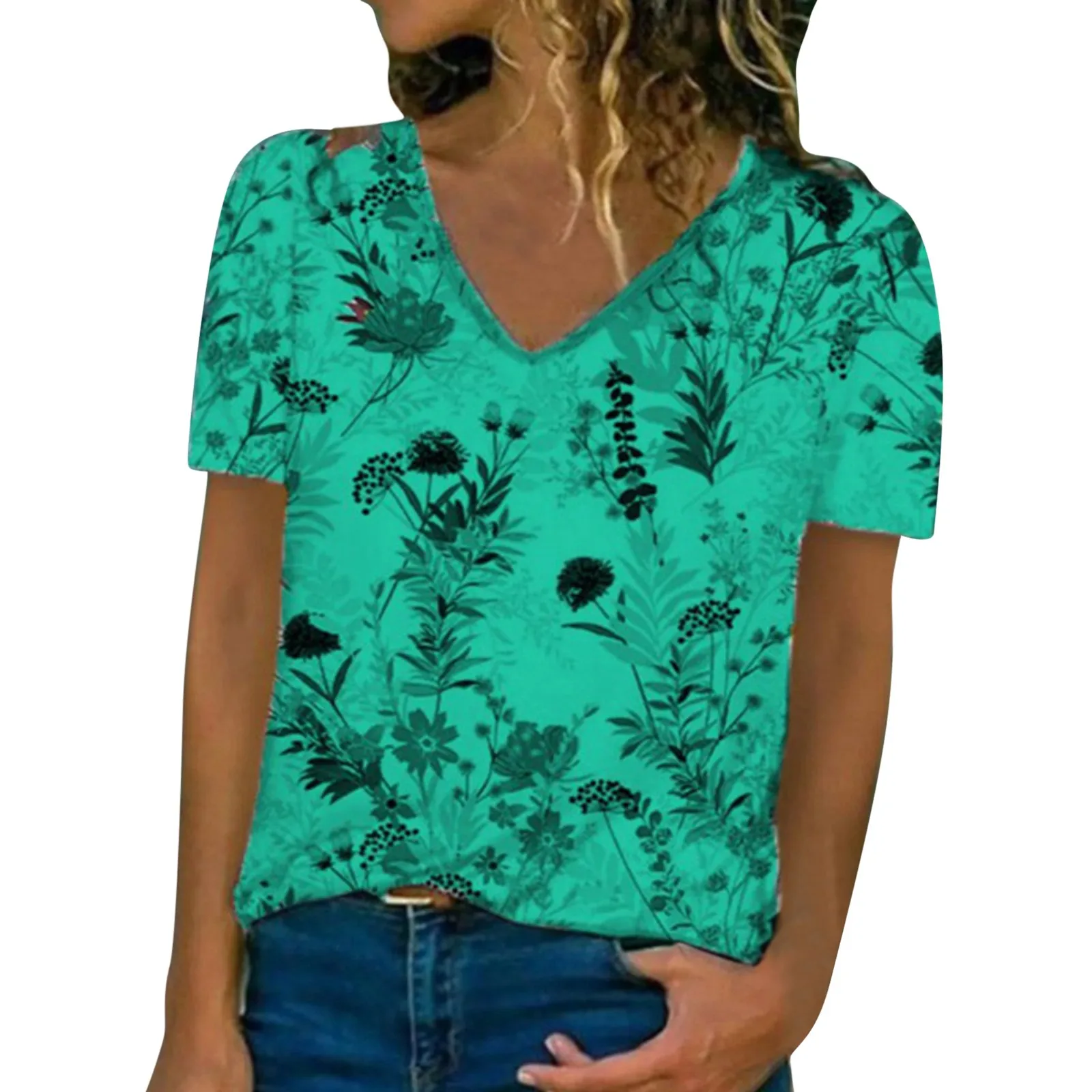 Vintage Floral Printed Blouse Women Split Side Floral Short Sleeve V Blouse Casual Shirts Summer Tops Womens Elegant Tee Shirts
Vintage Floral Printed Blouse Women Split Side Floral Short Sleeve V Blouse Casual Shirts Summer Tops Womens Elegant Tee Shirts
