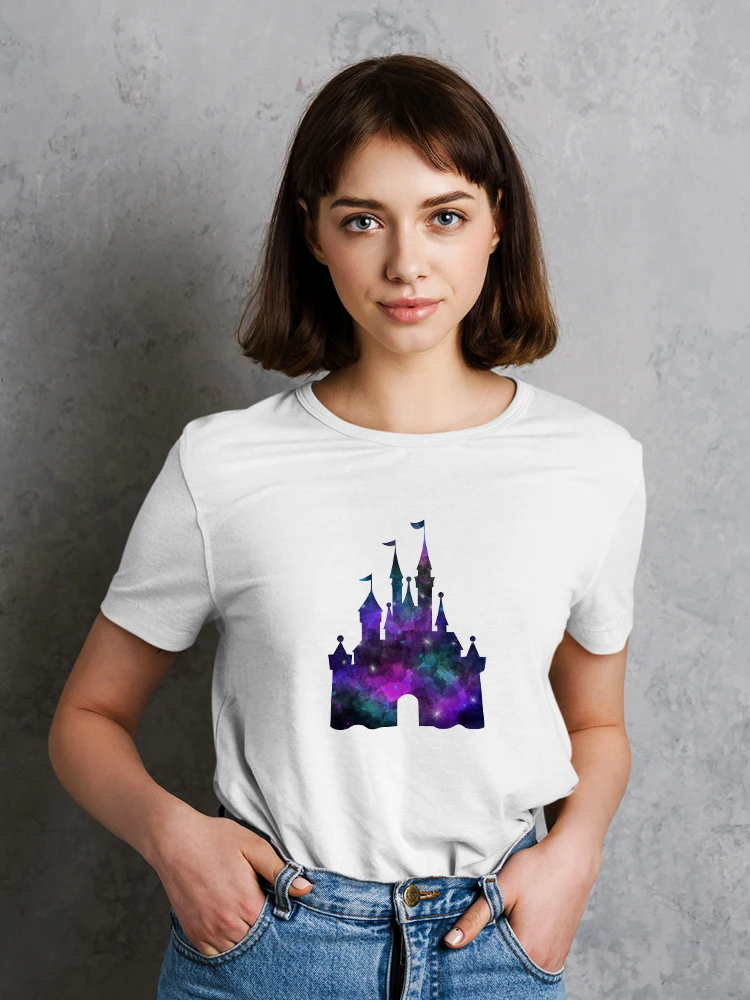 Женские хипстерские Топы в стиле Disney Castle, летняя Базовая Повседневная футболка в стиле Харадзюку с дизайном Tumblr
Женские хипстерские Топы в стиле Disney Castle, летняя Базовая Повседневная футболка в стиле Харадзюку с дизайном Tumblr