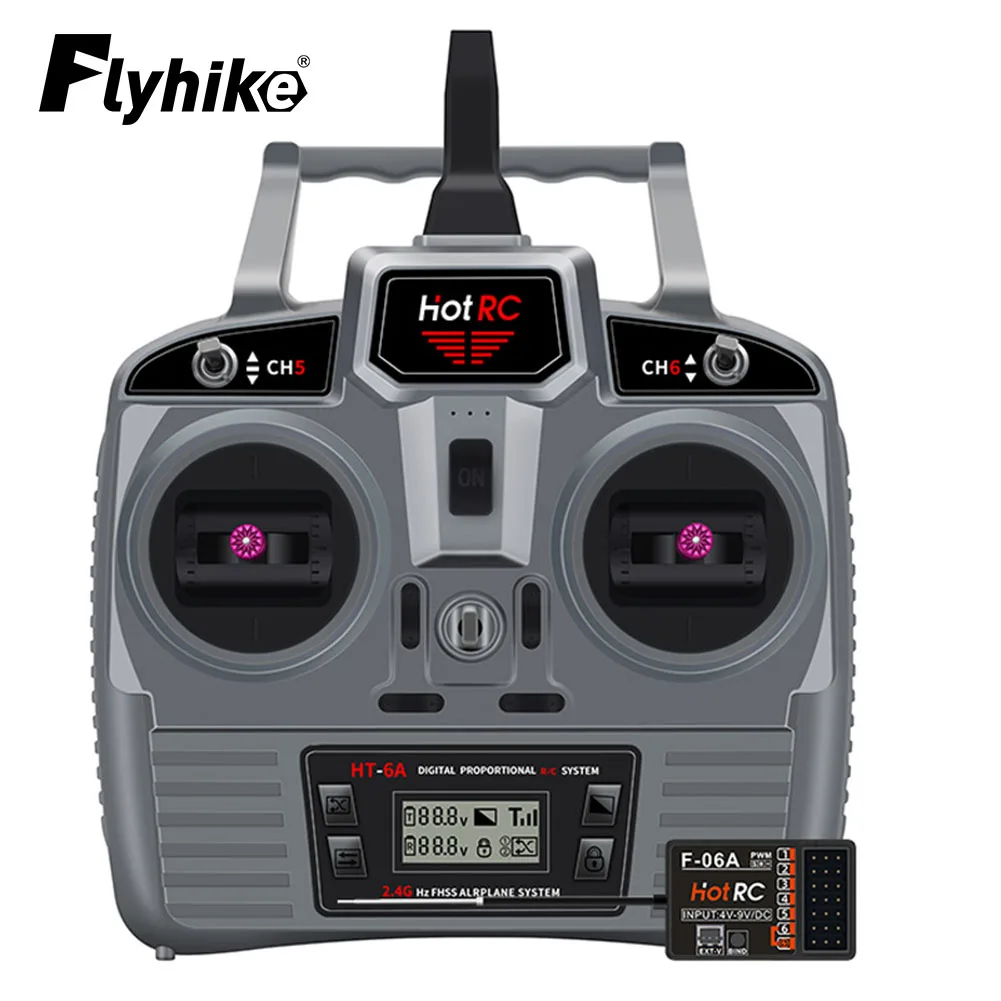 Upgrade Hotrc HT-6A 2.4G 6CH Remote Control Transmitter FHSS With 6CH Receiver For FPV Drone Rc Airplane Rc Car Rc Boat
Upgrade Hotrc HT-6A 2.4G 6CH Remote Control Transmitter FHSS With 6CH Receiver For FPV Drone Rc Airplane Rc Car Rc Boat