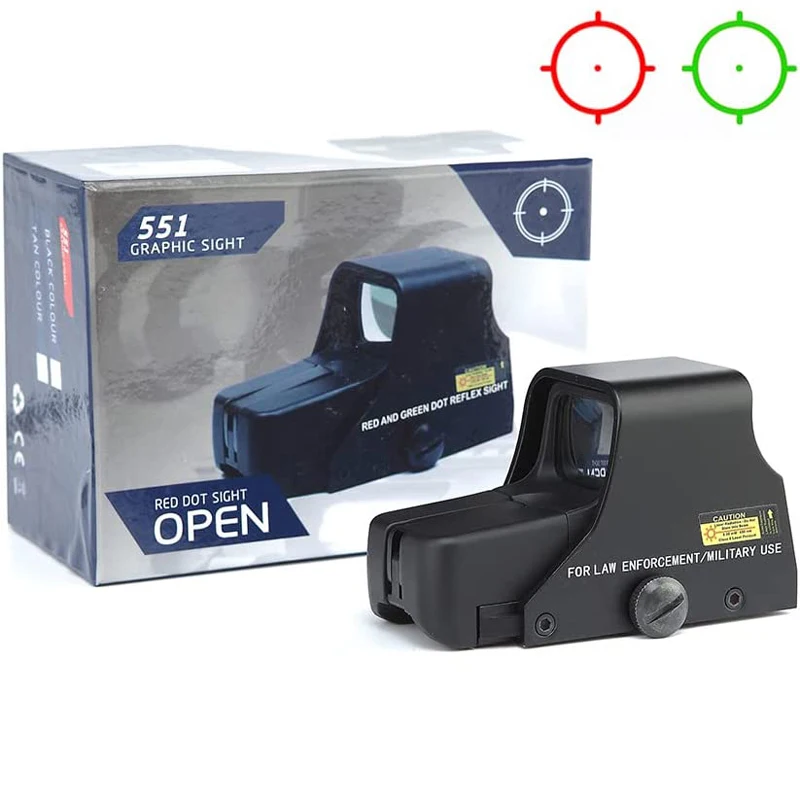 Tactical 551 Collimator Holographic Sight Riflescope Red Green Dot Optic Reflex Sight Airsoft Scope Fits 20mm Rail Mount Hunting
Tactical 551 Collimator Holographic Sight Riflescope Red Green Dot Optic Reflex Sight Airsoft Scope Fits 20mm Rail Mount Hunting