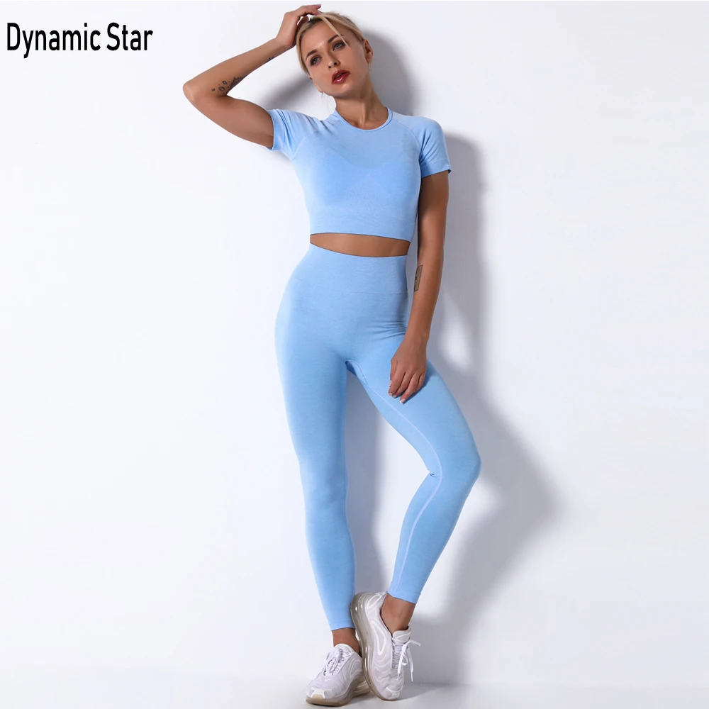 Gym Clothing Seamless Yoga Set Women 2 Piece Set Outfit Sports Suit Yoga Leggings For Fitness Workout Shirt Crop Top Tracksuits
Gym Clothing Seamless Yoga Set Women 2 Piece Set Outfit Sports Suit Yoga Leggings For Fitness Workout Shirt Crop Top Tracksuits