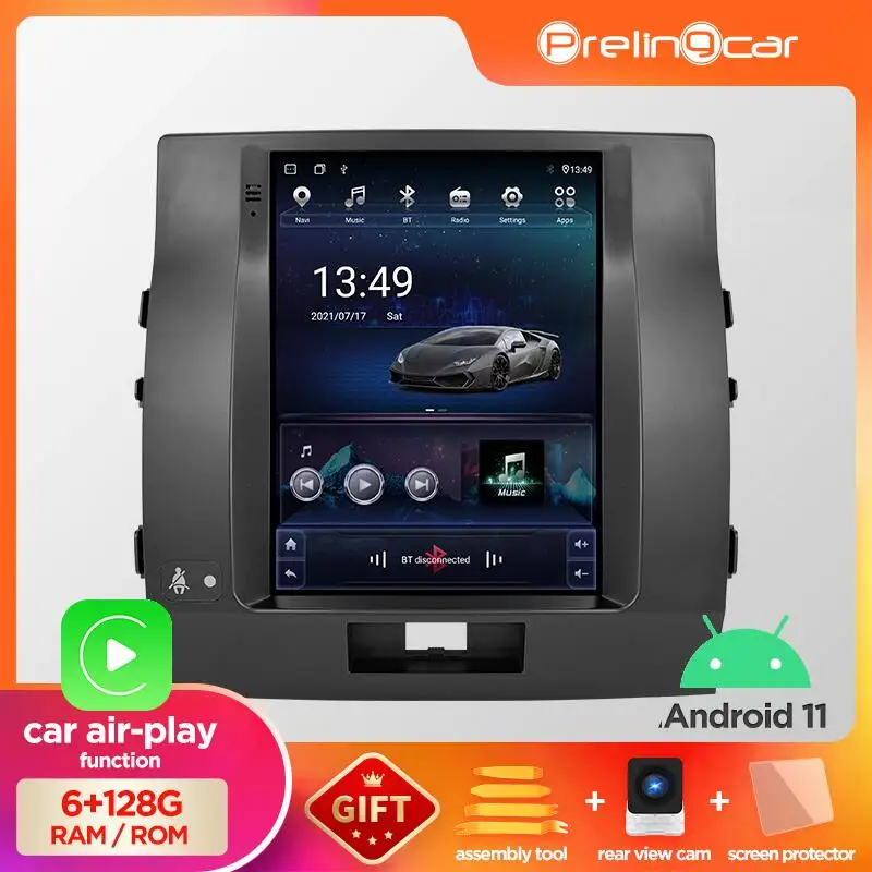 Автомобильный радиоплеер на Android 10 для Toyota Land Cruiser 2008-2015, мультимедийный видеопроигрыватель с GPS-навигацией и вертикальным экраном в стиле Те...
Автомобильный радиоплеер на Android 10 для Toyota Land Cruiser 2008-2015, мультимедийный видеопроигрыватель с GPS-навигацией и вертикальным экраном в стиле Те...