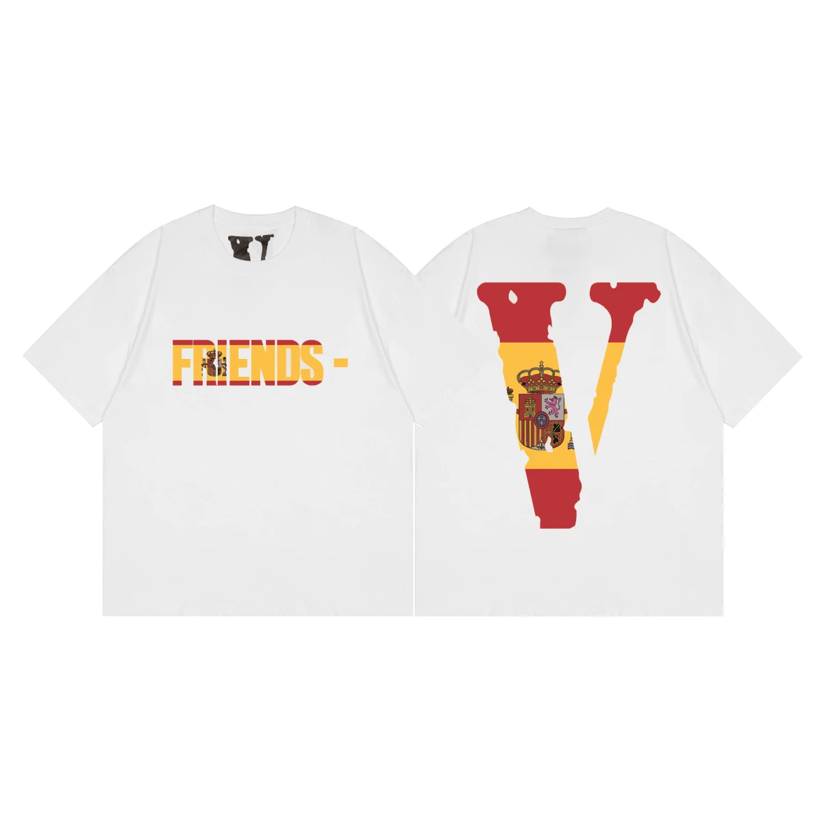 VLONE Male/Female Couple Casual Fashion Trend High Street Loose Street HIP-HOP100% Cotton Flag ESP Printed Round Neck T-Shirt030
VLONE Male/Female Couple Casual Fashion Trend High Street Loose Street HIP-HOP100% Cotton Flag ESP Printed Round Neck T-Shirt030