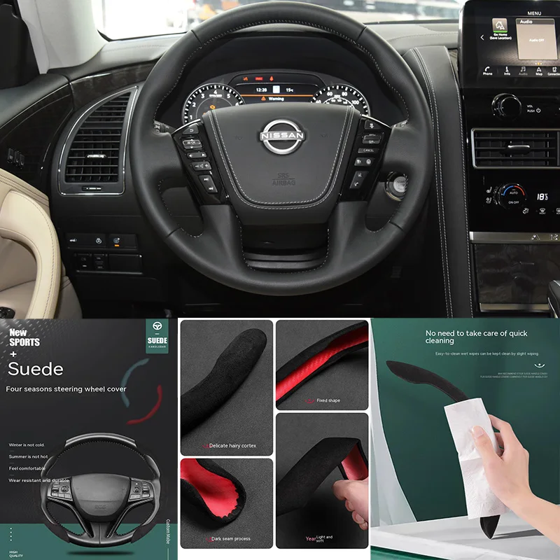 For Nissan Auto Steering Wheel Covers DIY assistance effect Universal braid Car steering wheel car accessories
For Nissan Auto Steering Wheel Covers DIY assistance effect Universal braid Car steering wheel car accessories