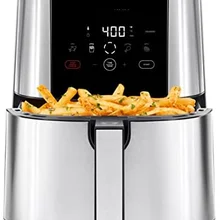 Touch Air Fryer, Large 5-Quart Family Size, One Touch Digital Control Presets, French Fries, Chicken, Meat, Fish, Nonstick Dishw