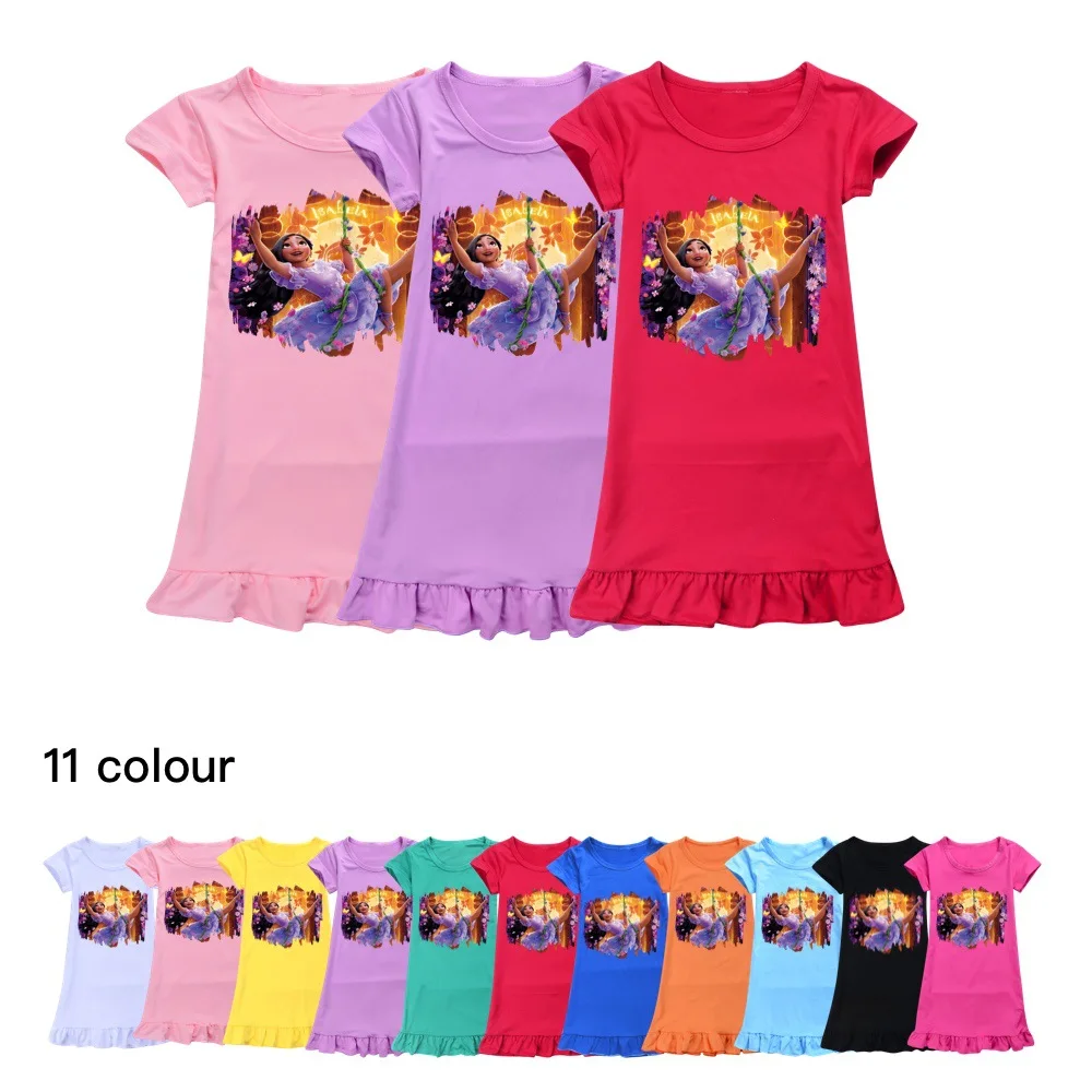 2022 New Disney Encanto Cartoon Print Cotton Artificial Milk Silk Baby Girl Nightdress Kids Short Sleeve Dress Casual Homewear A
2022 New Disney Encanto Cartoon Print Cotton Artificial Milk Silk Baby Girl Nightdress Kids Short Sleeve Dress Casual Homewear A