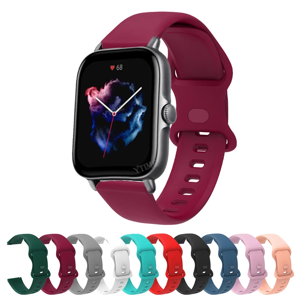 Ремешок силиконовый 20 мм для Huami Amazfit Bip S U Pro, спортивный браслет для Amazfit GTS 3 2 2E GTS2 mini/GTR 42 мм
Ремешок силиконовый 20 мм для Huami Amazfit Bip S U Pro, спортивный браслет для Amazfit GTS 3 2 2E GTS2 mini/GTR 42 мм