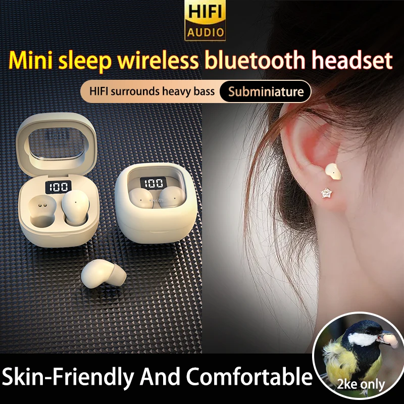 For Android, Apple Wireless Headphones, in-ear,Invisible,HIFI Music Headset, Men and Women Sleep Universal Wireless Earbuds
For Android, Apple Wireless Headphones, in-ear,Invisible,HIFI Music Headset, Men and Women Sleep Universal Wireless Earbuds