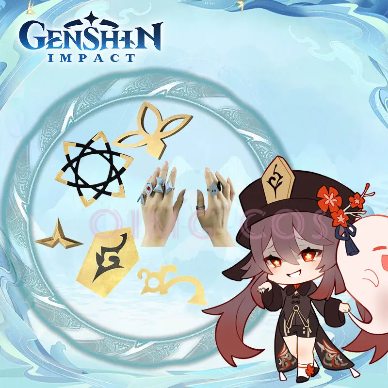 Аксессуары для косплея Genshin Impact Hutao, украшение для кольца и шляпы, украшение для талии, украшение для воротника
Аксессуары для косплея Genshin Impact Hutao, украшение для кольца и шляпы, украшение для талии, украшение для воротника