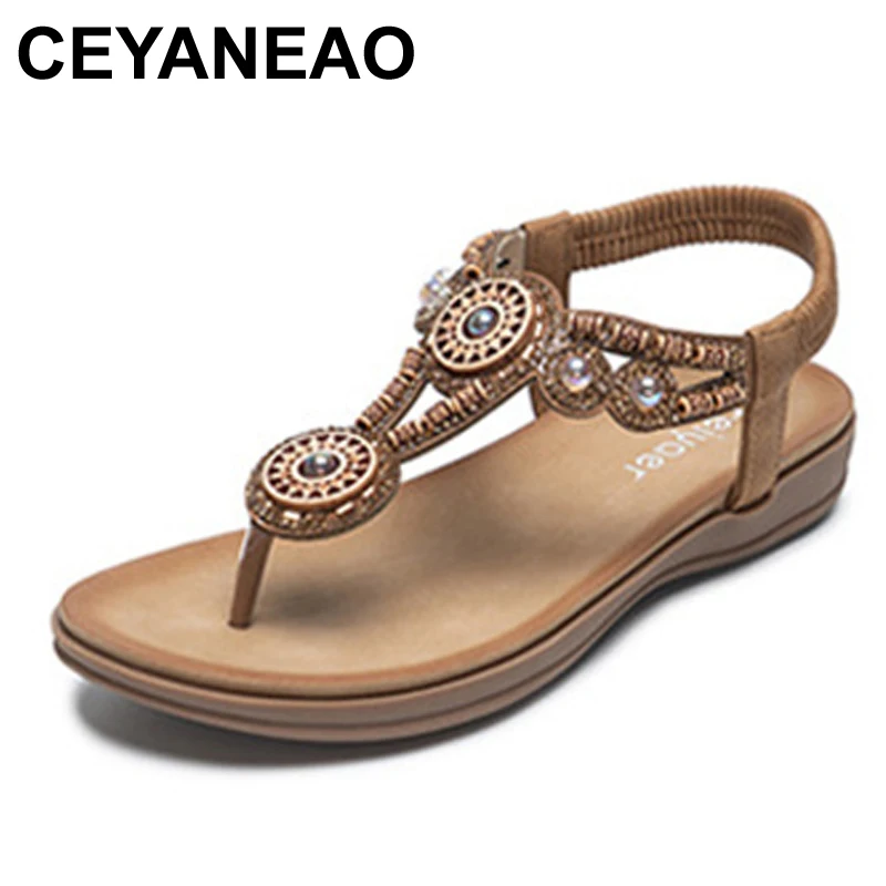 Сандалии CEYANEAO женские с жемчугом, богемные босоножки на плоской подошве, модная повседневная обувь, лето
Сандалии CEYANEAO женские с жемчугом, богемные босоножки на плоской подошве, модная повседневная обувь, лето