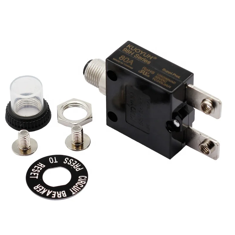 Kuoyuh electronic 98H series 80A auto recloser disyuntor thermal protector circuit breaker
Kuoyuh electronic 98H series 80A auto recloser disyuntor thermal protector circuit breaker