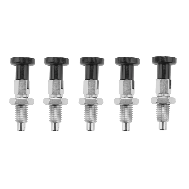 5X M10 Stainless Steel Self Locking Index Plunger Pin With Self Locking Function For Dividing Head For Position Locating 
5X M10 Stainless Steel Self Locking Index Plunger Pin With Self Locking Function For Dividing Head For Position Locating
