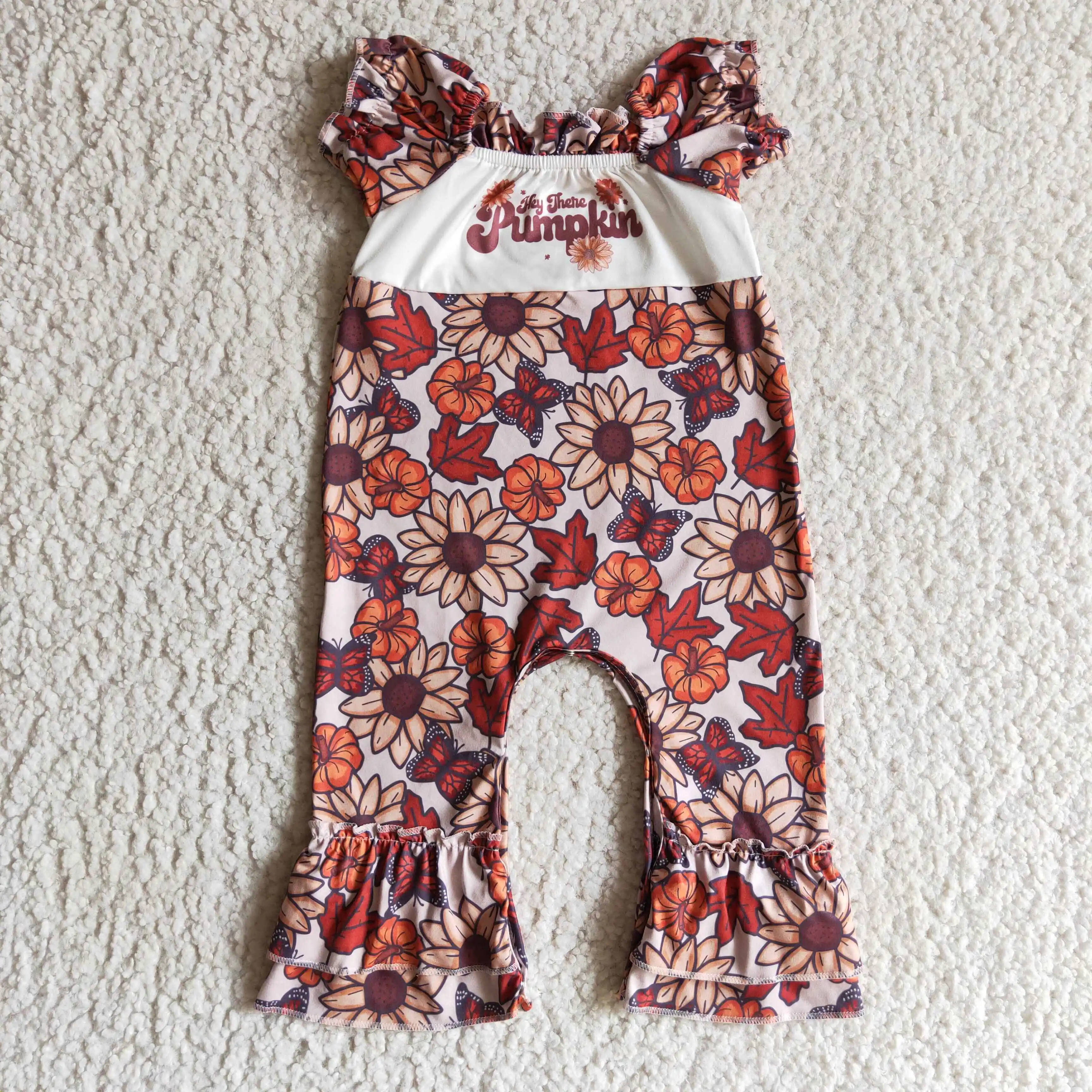 Hot Selling Wholesale Infants Girls Boutique One-Pieces Baby Flower Pumpkin Bodysuits Toddler Fall Rompers
Hot Selling Wholesale Infants Girls Boutique One-Pieces Baby Flower Pumpkin Bodysuits Toddler Fall Rompers